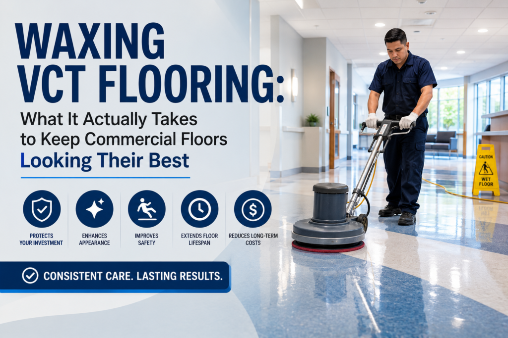 Waxing VCT Flooring in Bothell, WA