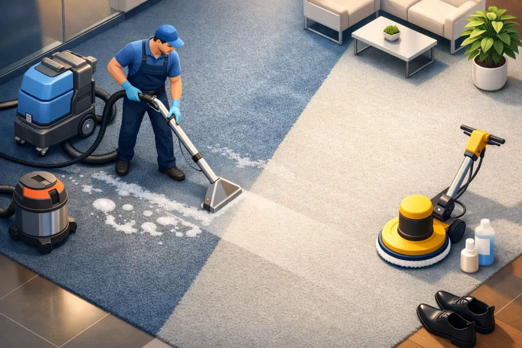Commercial Carpet Cleaning That Protects Floors