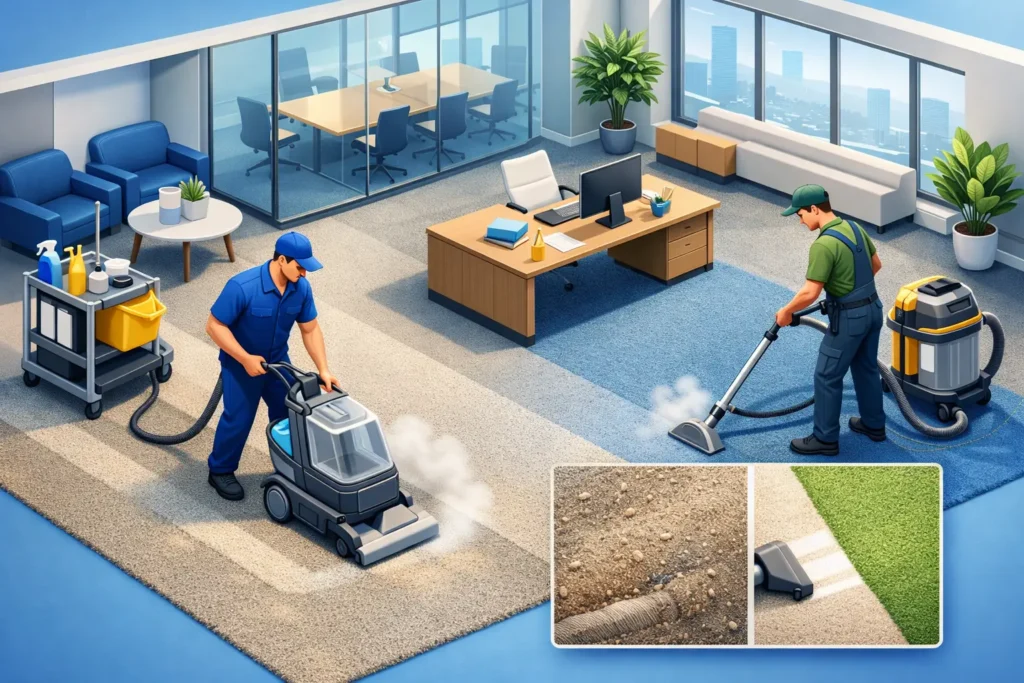 Commercial Office Carpet Cleaning That Lasts
