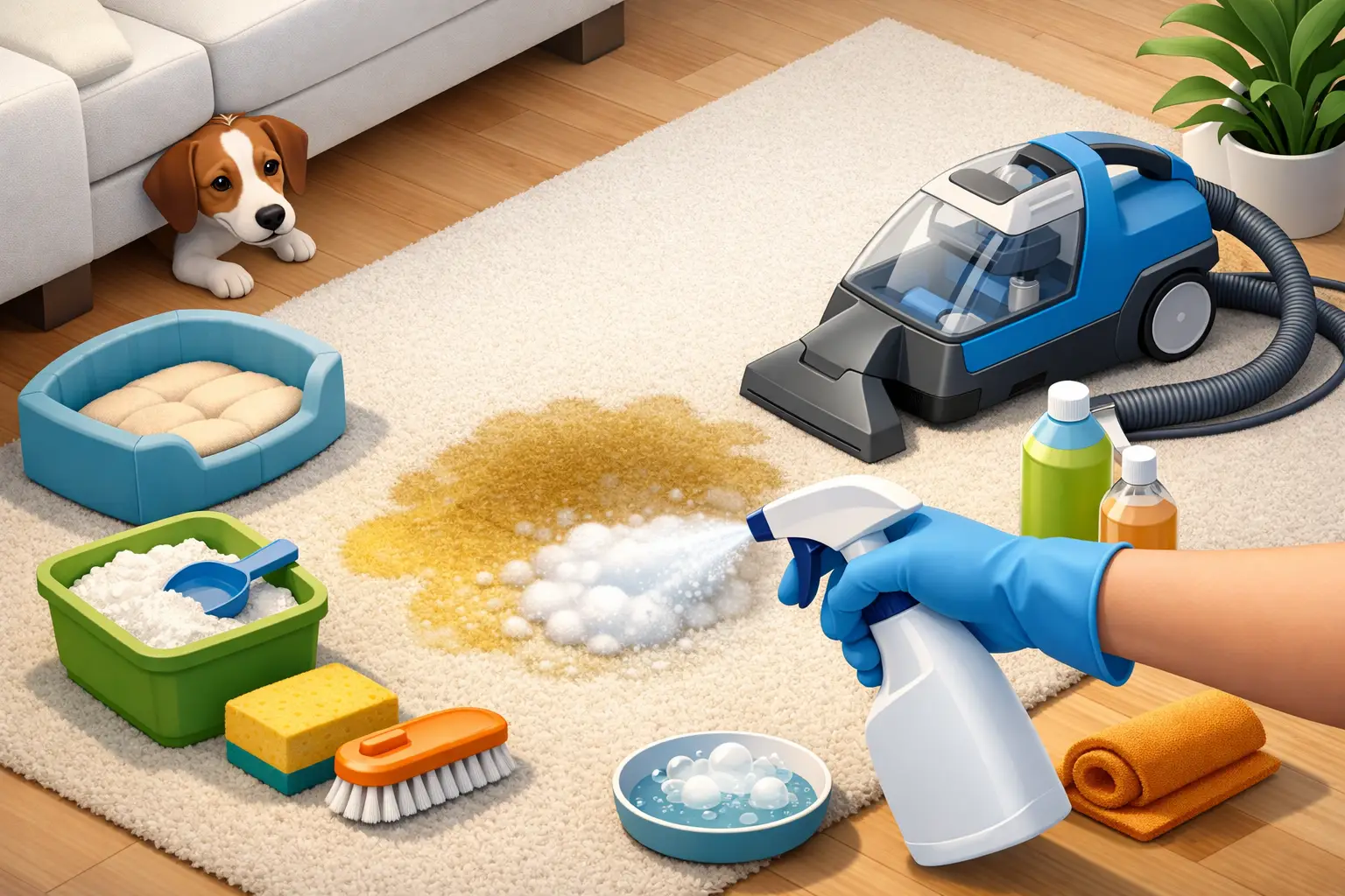 How to Remove Pet Urine Smell From Carpet