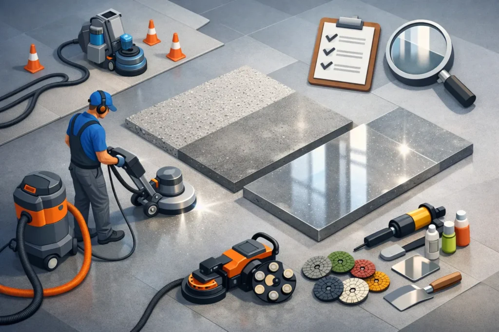 What a Concrete Polishing Job Should Include