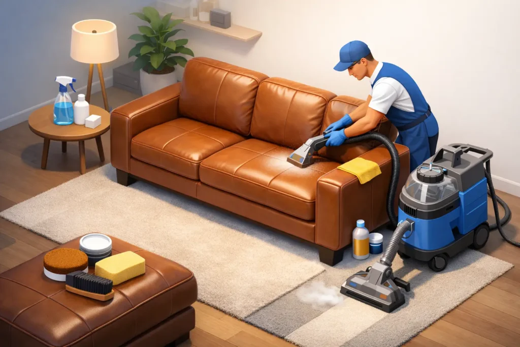 When to Book a Leather Furniture Cleaning Service