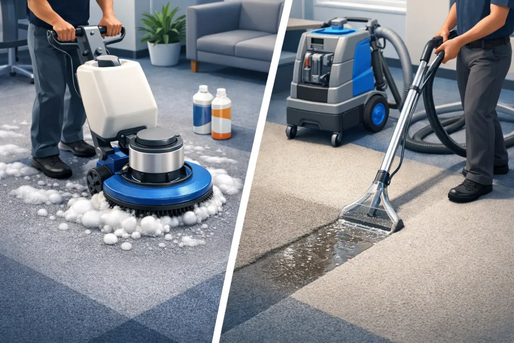 Carpet Shampooing Versus Extraction Compared
