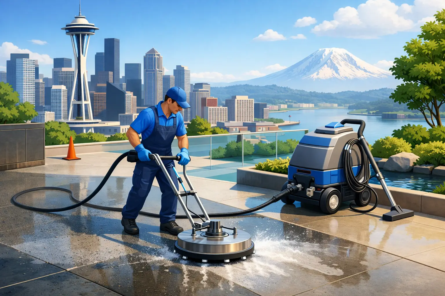 Seattle Concrete Cleaning That Protects Your Floors