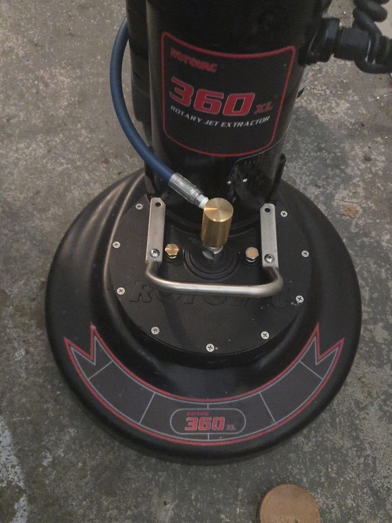 Rotovac 360 XL rotary jet extractor used by Olsen Restoration Carpet Cleaning